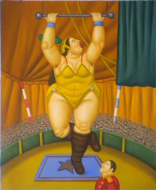 store falso d'autore I circensi - L'acrobata di Fernando Botero